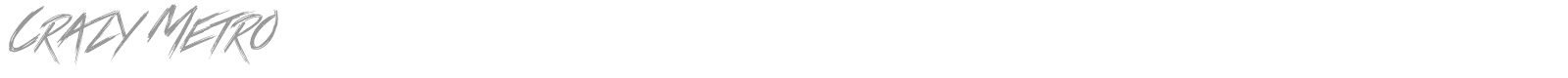 Crazy Metro font preview